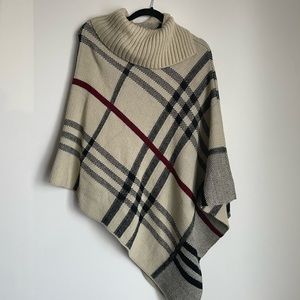 3 for 25 Asymmetrical poncho shawl